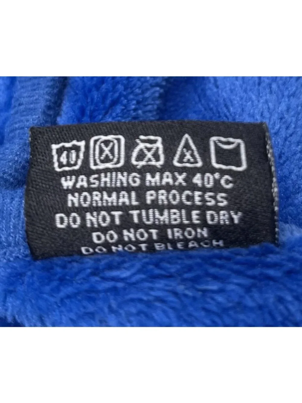 ZERO GRID Royal Blue Fleece Packable Wearable TRAVEL BLANKET w/ Neck Snaps EUC